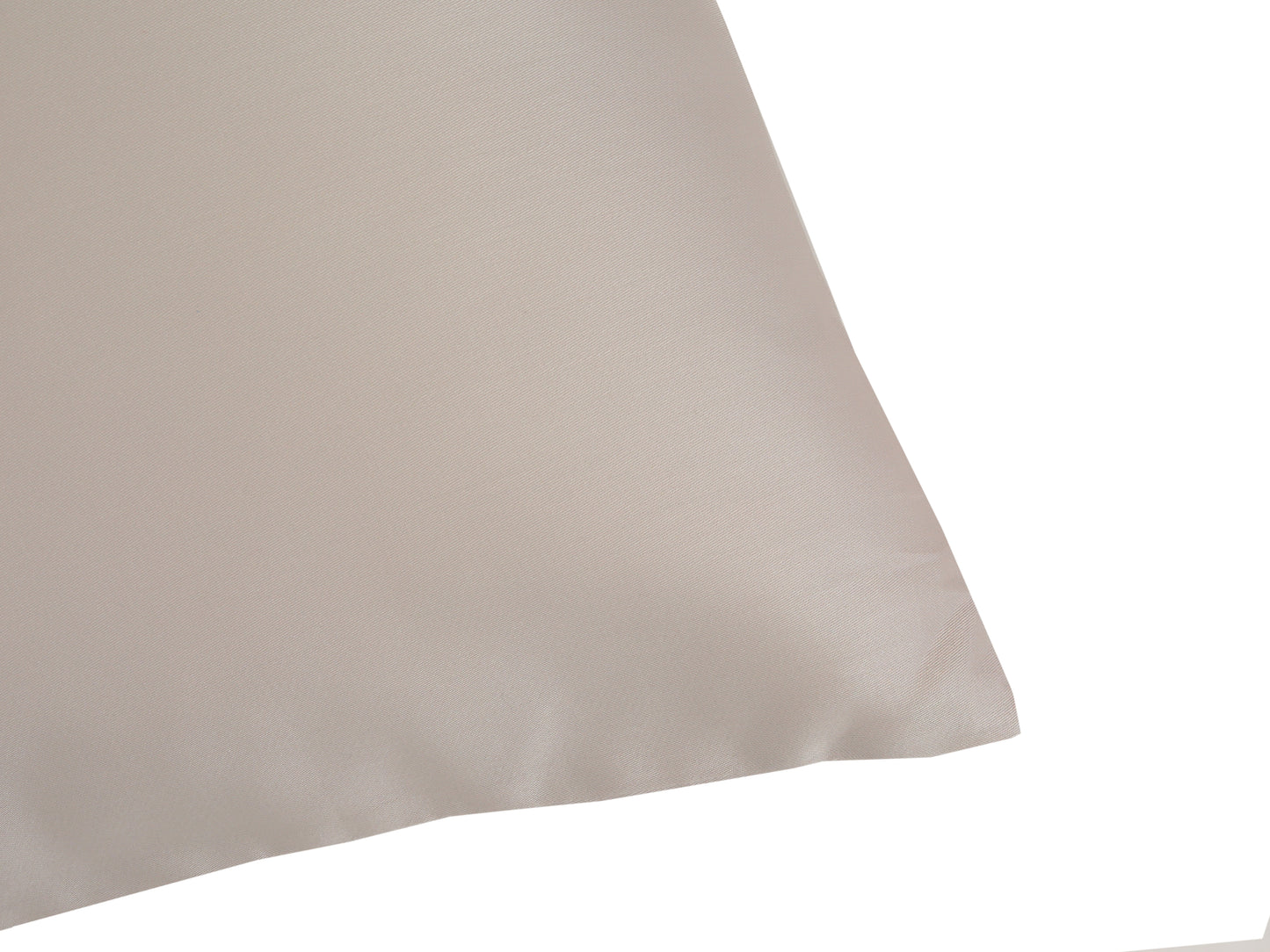 Matching pillow cover from light grey bed sheets set