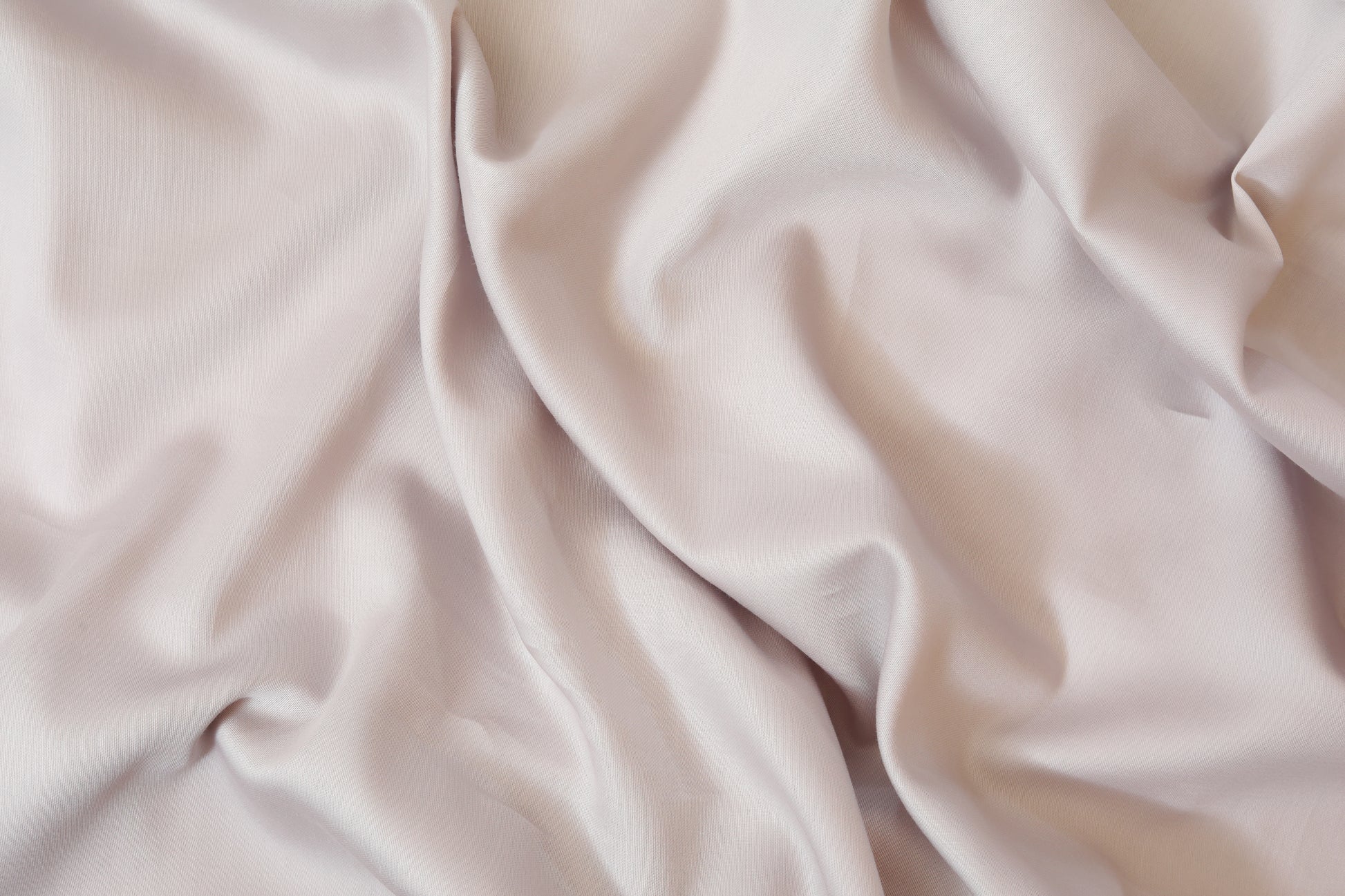 Light grey bed sheets set fabric texture with natural folds
