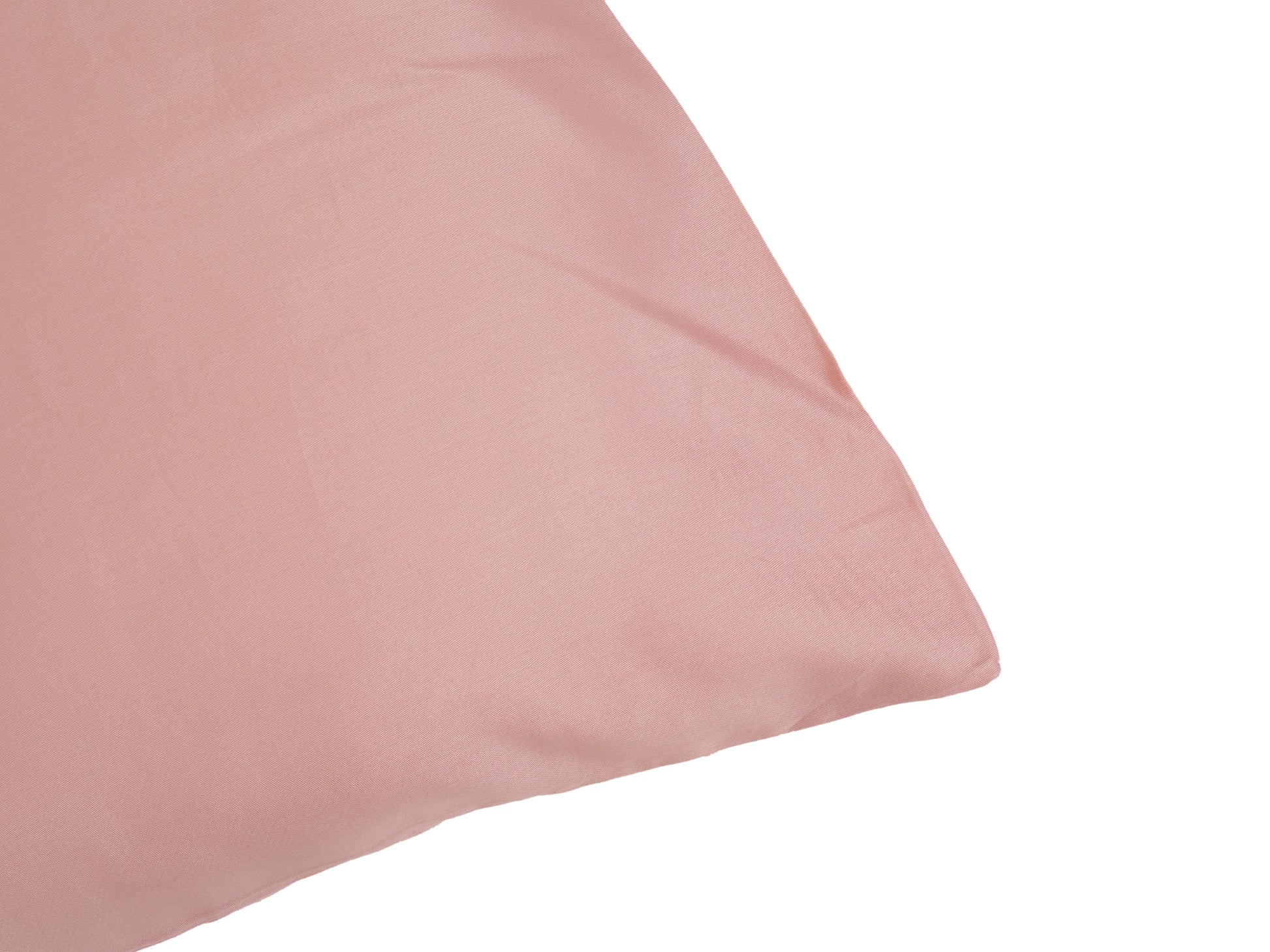 Pink pillowcase pair in plain solid color